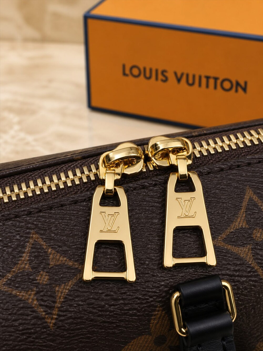Louis Vuitton Petite Malle Souple Monogram Canvas Handle Bag - Picture 9 of 9
